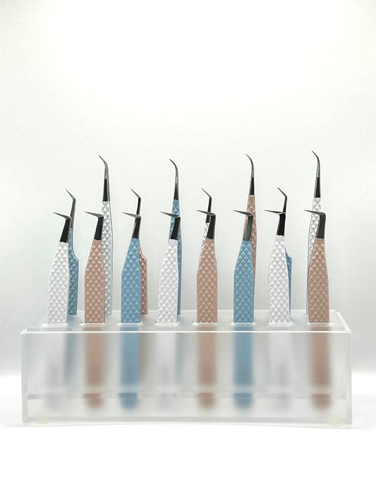 Acrylic Tweezer Holder - 16 Slots